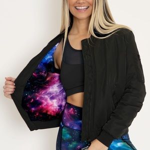 BlackMilk Black Galaxy Butterfly Bomber Jacket